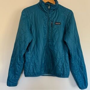 Patagonia Nano Puff Pullover Jacket in Volcanic Blue | Size M | Pre-Owned
